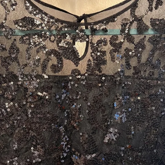 INC embroidered sheer ladies top - Picture 2 of 4